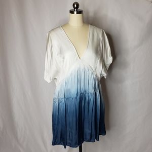 FREE PEOPLE Sun Up Ombre Dye Mini Dress Size M